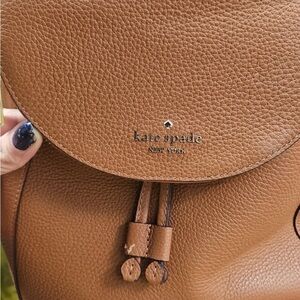 Kate Spade Tan Leather Backpack